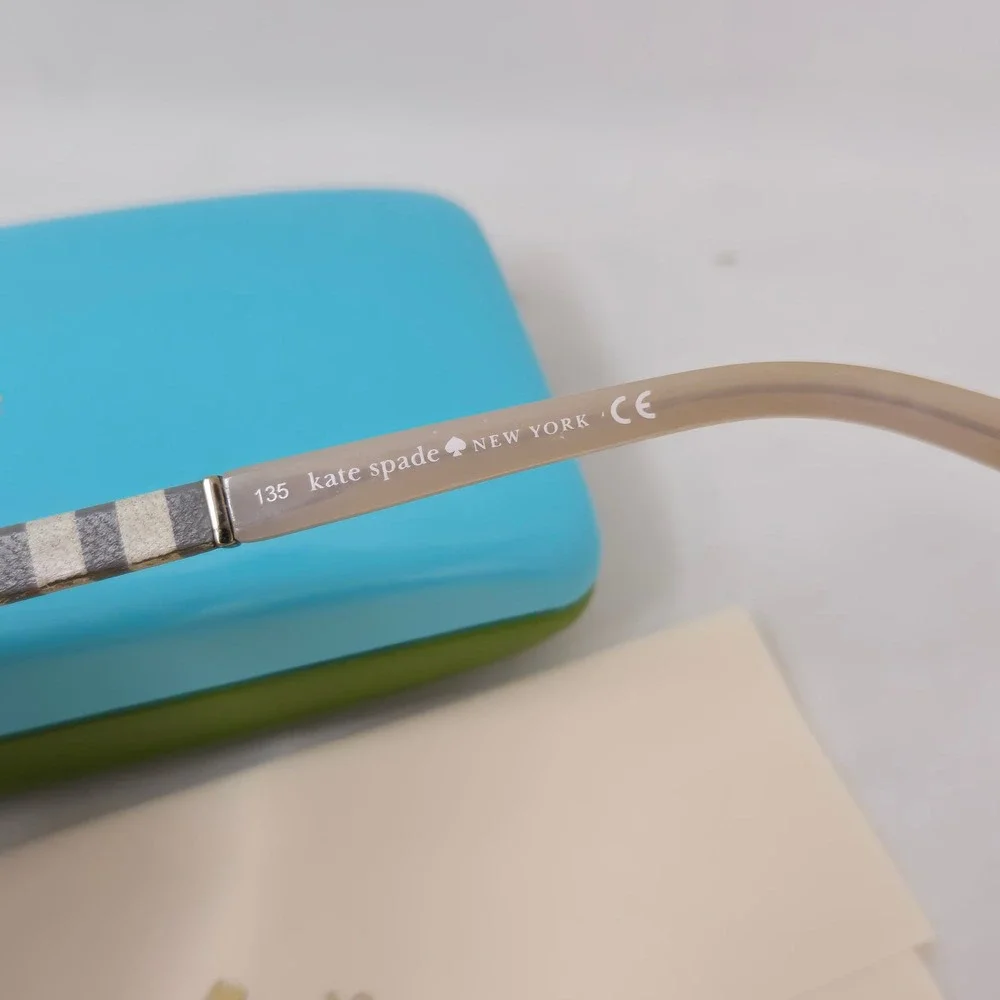 Kate Spade Valary 0W94 Bronze Striped Semi Rimless Eyeglasses Frames 49-16-135